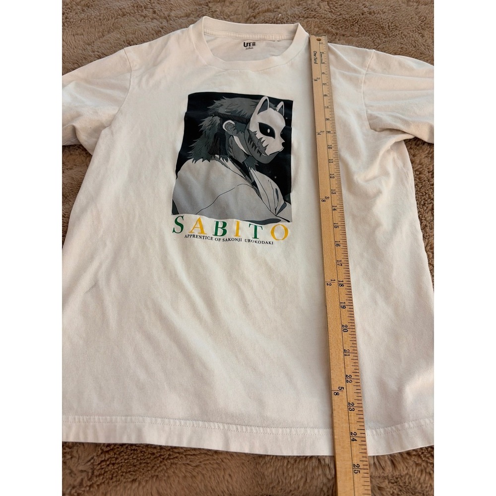 Uniqlo UT Demon Slayer Sabito Graphic T-Shirt White Small Anime Manga Tee